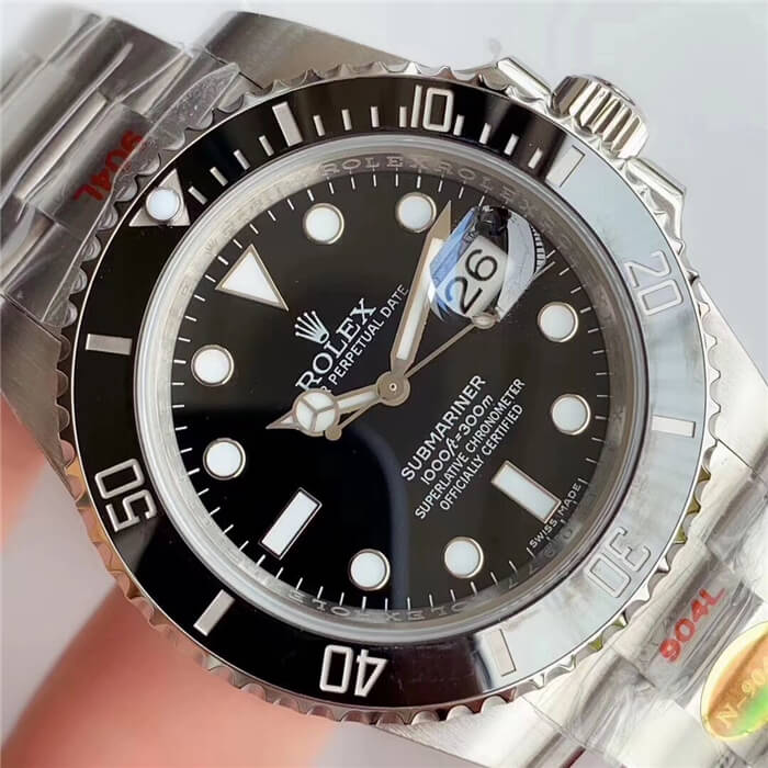 N厂 V11 黑水鬼 劳力士 1:1复刻价格  Rolex 潜航者 Submariner M116610LN-0001 