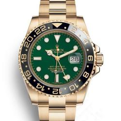 劳力士 Rolex 格林尼治型 II GMT Master II M116718LN-0002 绿色表盘 黄金