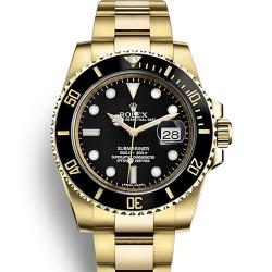 劳力士 Rolex 潜航者 Submariner M116618LN-0001 黑水鬼 黄金 