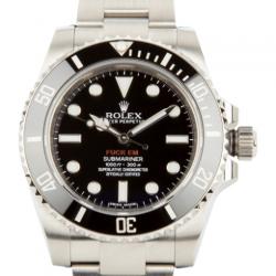 劳力士 Rolex 潜航者 Submariner 水鬼 114060 Supreme x Fuck Em 定制版