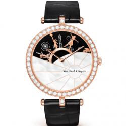 Van Cleef & Arpels 梵克雅宝 Poetic Complication 诗意复杂功能系列 Lady Arpels A Day in Paris腕表 VCARO3ZA00 玫瑰金 